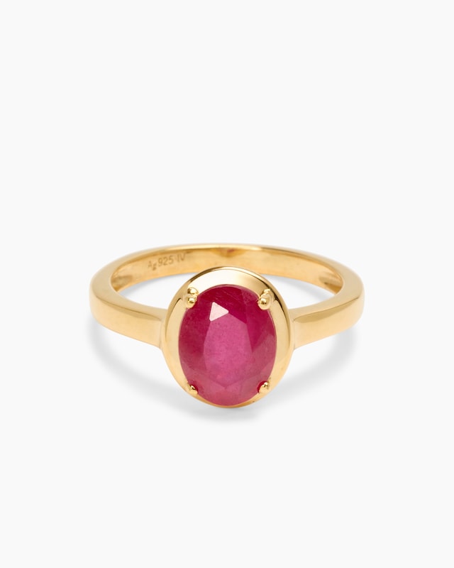 Ring mit Sambia Rubin