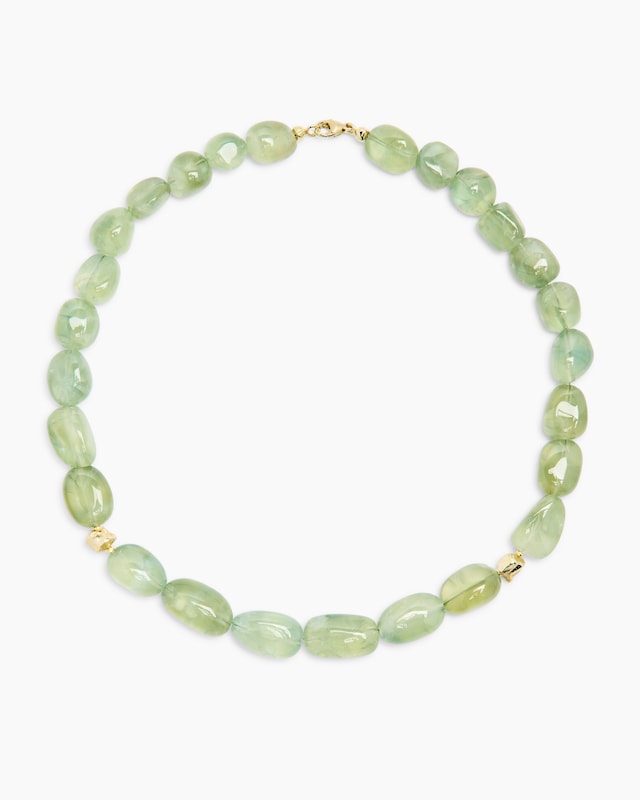 Collier mit Prenith, Pyrit & Hämatit