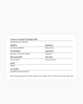 Produktabbildung 4 für Brillant-Creolen ca. 0,30 ct