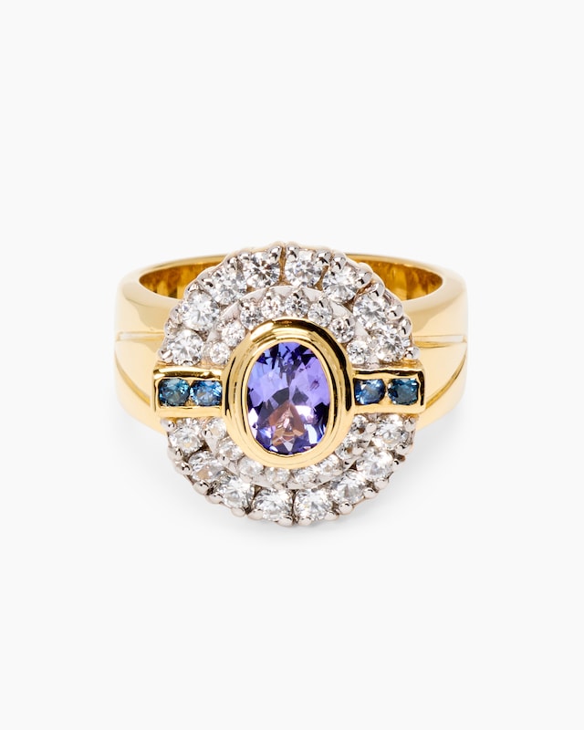 Ring mit Tansanit AAA+