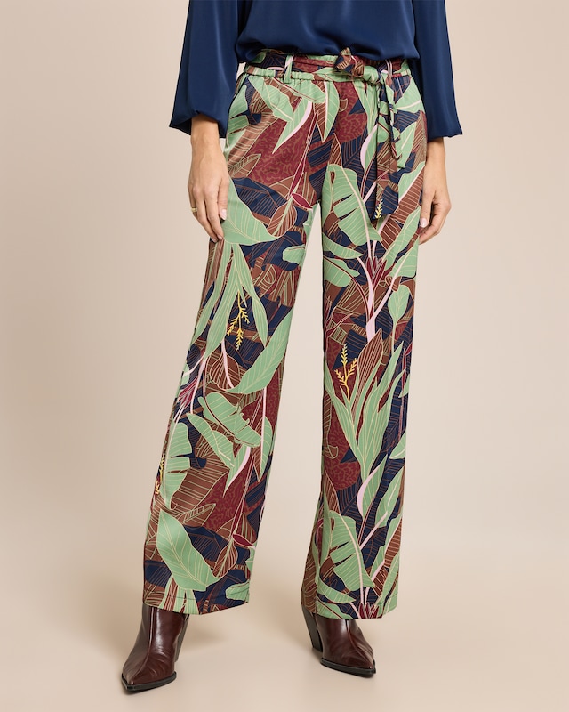 Hose mit Palmenprint