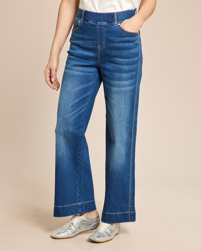 Wide Leg Jeans zum Schlupfen