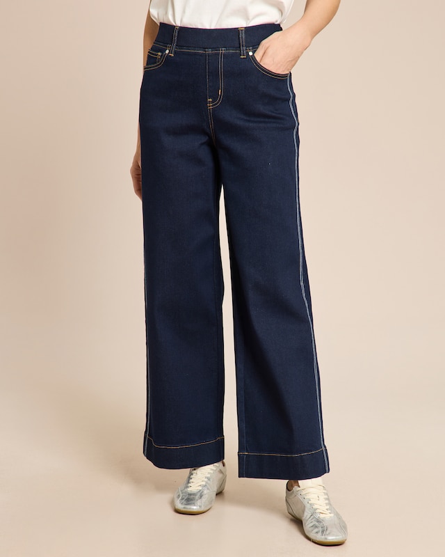 Wide Leg Jeans zum Schlupfen