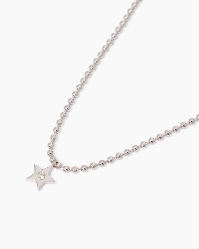 Collier mit Brillant-Anhänger 0,03 ct
