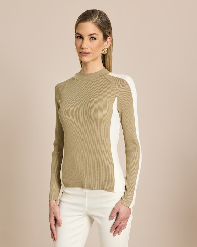 Strickpullover bicolor