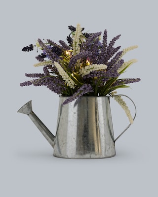 Produktabbildung 2 für Deko-Gießkanne mit LEDs & Blumengesteck