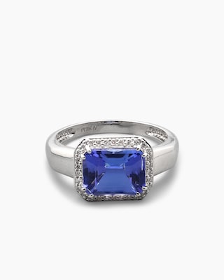 Produktabbildung 1 für Ring mit Tansanit AAAAA & Brillanten