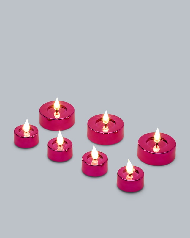 LED-Teelichter Shiny, 7tlg.