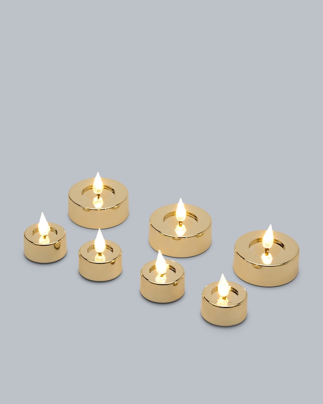 LED-Teelichter Shiny, 7tlg.