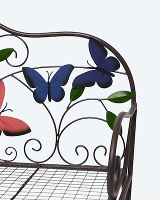 Produktabbildung 3 für Outdoor Deko-Bank "Schmetterlinge"