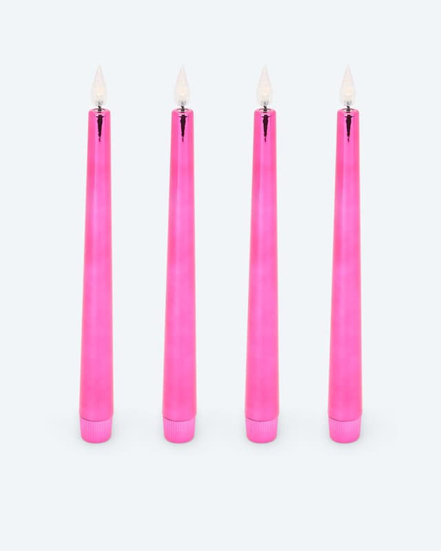 LED-Stabkerzen "Shiny", 4tlg.