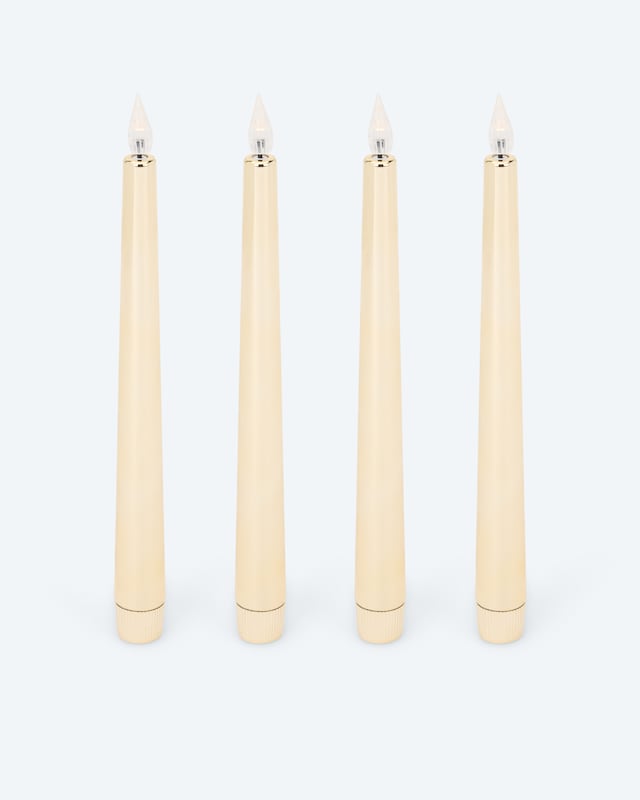 LED-Stabkerzen "Shiny", 4tlg.