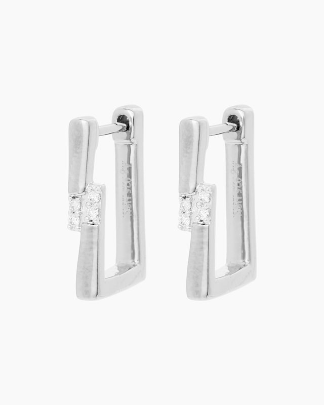 Brillant-Creolen, ca. 0,05 ct