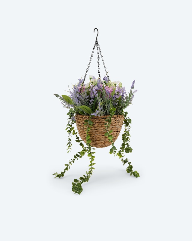 LED-Blumenkorb zum Aufhängen