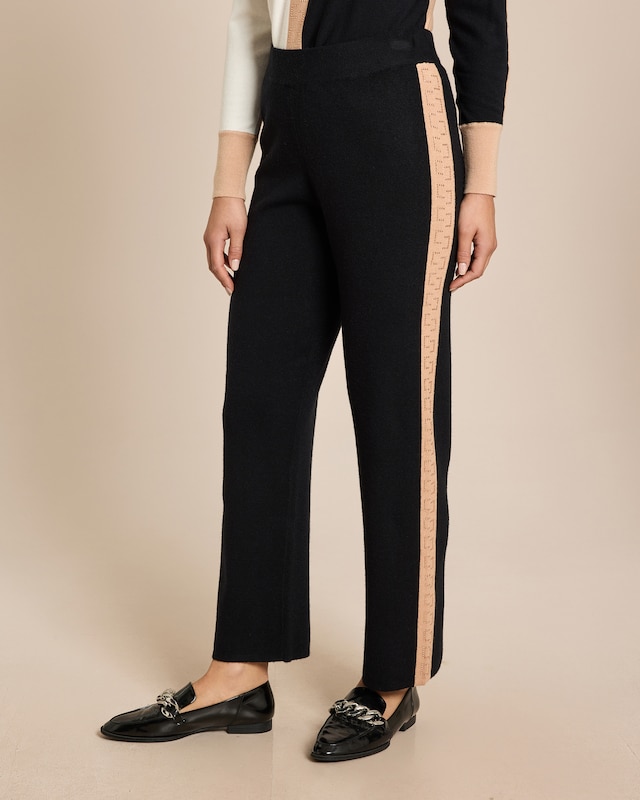 Lounge Strickhose mit Gallon-Streifen