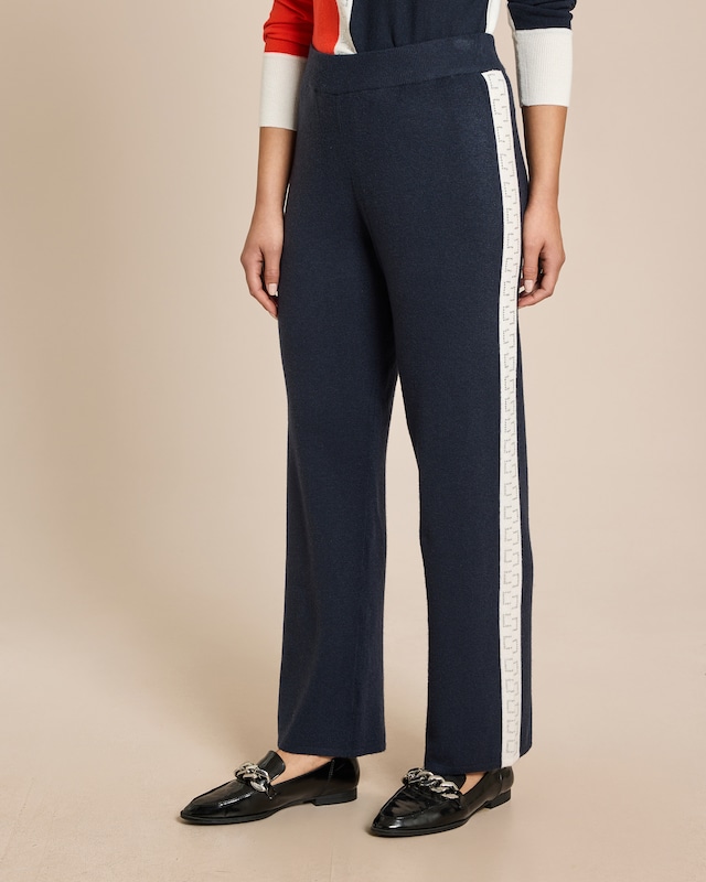 Lounge Strickhose mit Gallon-Streifen