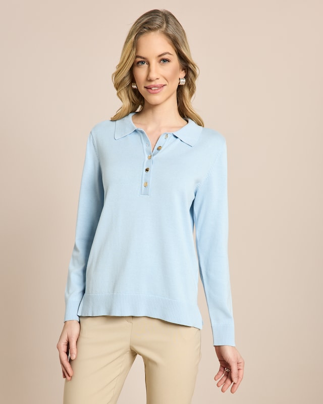 Polo-Pullover Supima Cotton