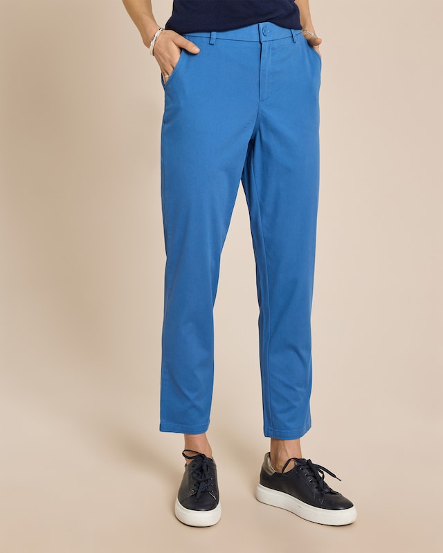 Chino in Cotton-Stretch mit Silk-Touch