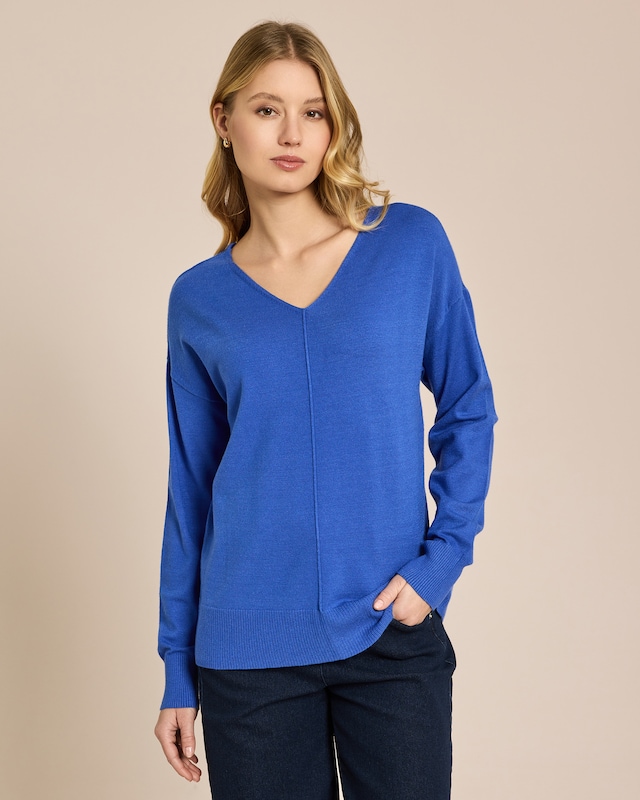 Pullover mit V-Ausschnitt
