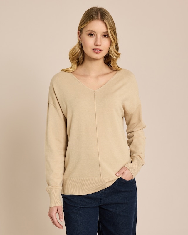 Pullover mit V-Ausschnitt