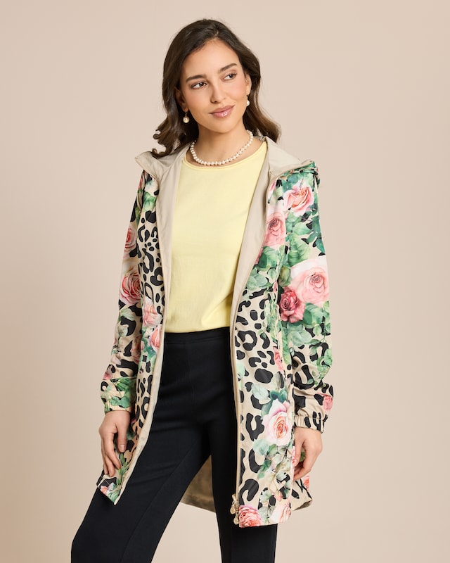 Wendejacke Druck/Uni-Mix