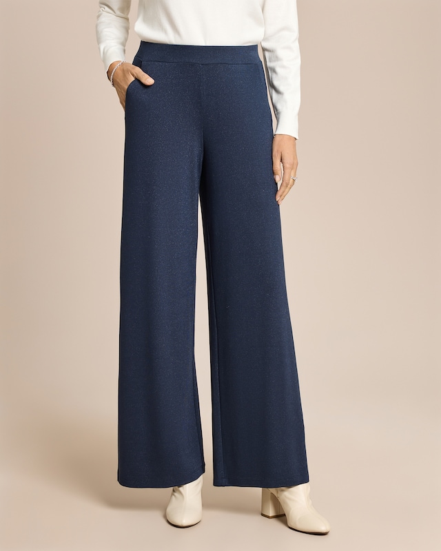 Hose aus Viskose mit Glanzgarn