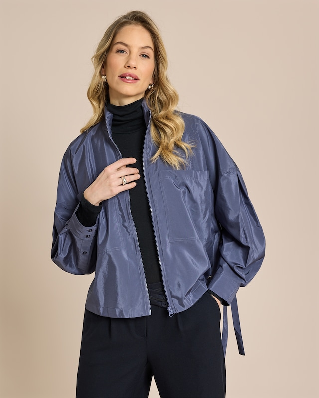 Bluse mit Reißverschluss