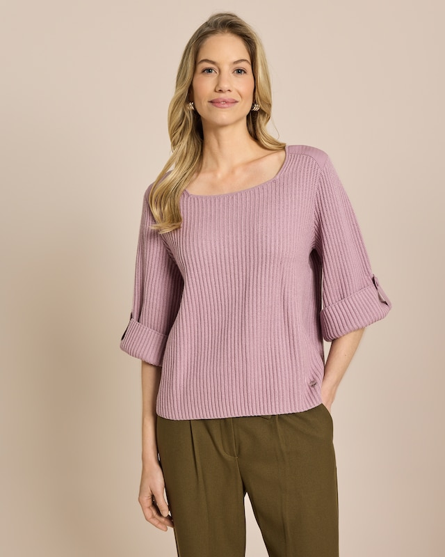 Pullover mit Web-Details