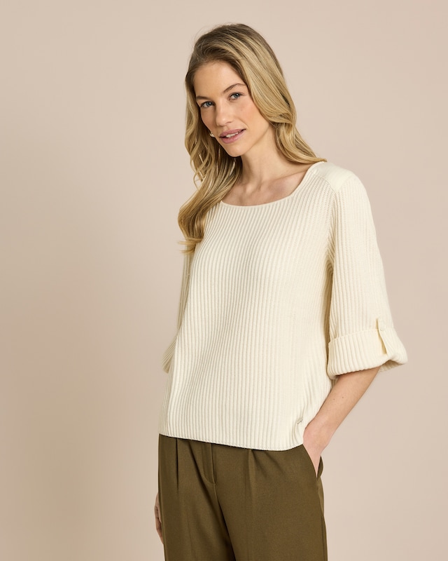 Pullover mit Web-Details