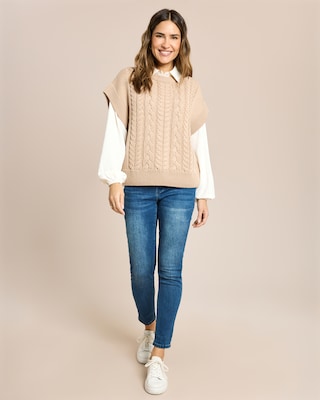 Produktabbildung 3 für Pullunder mit Zopfmuster