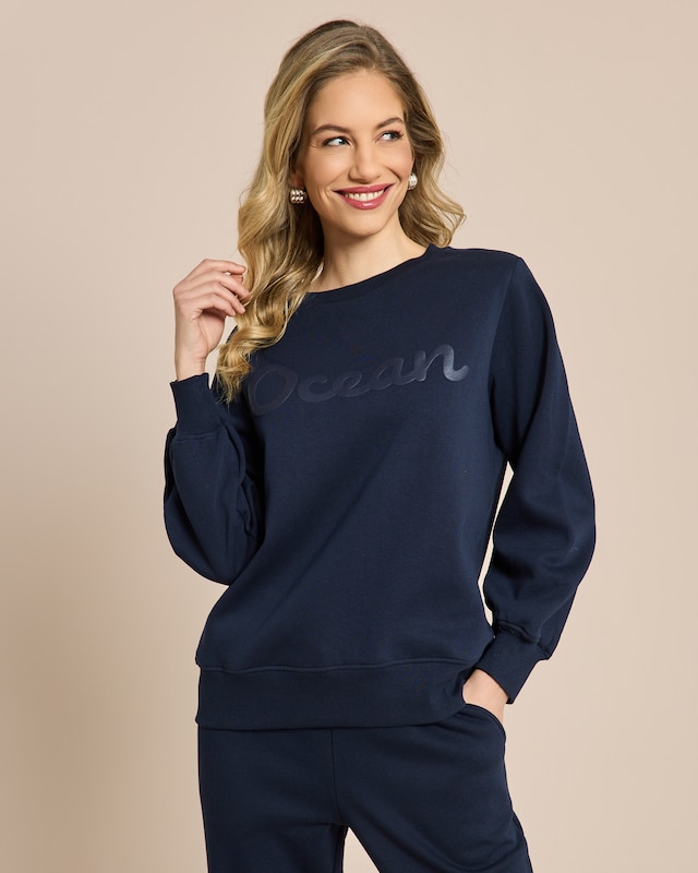 Sweatshirt mit Schriftzug