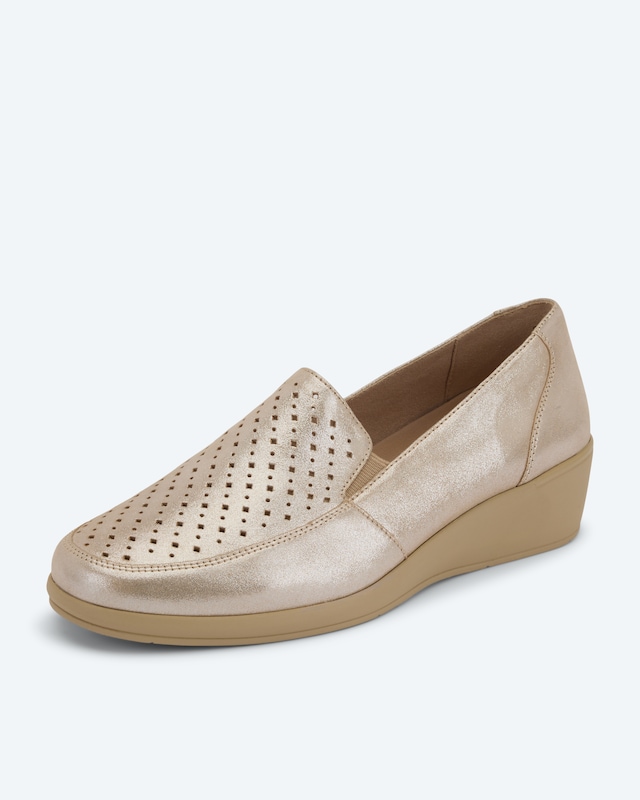 Slipper Keilabsatz in H-Weite