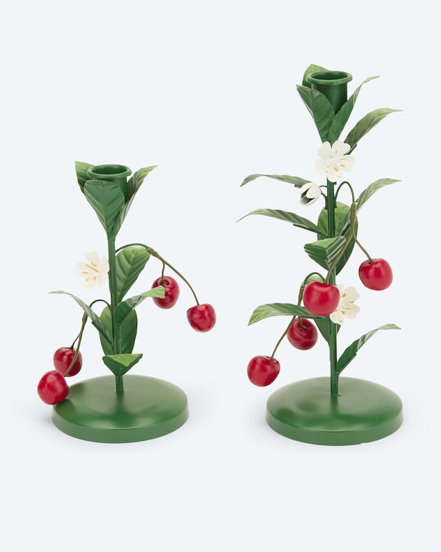 Stabkerzenhalter "Früchte", 2tlg.