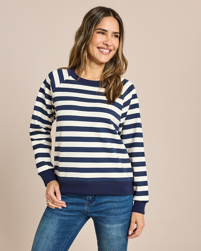 Streifensweatshirt