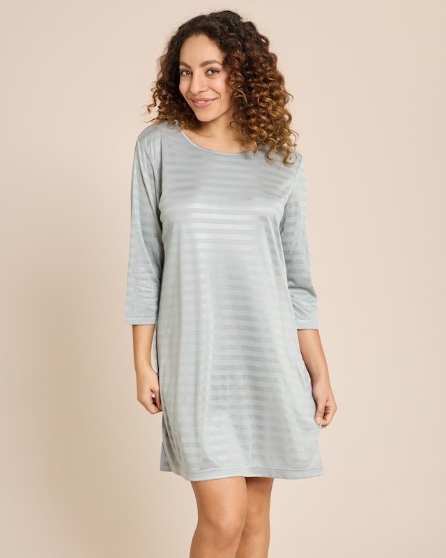 Nightshirt "Glanzstreifen" uni