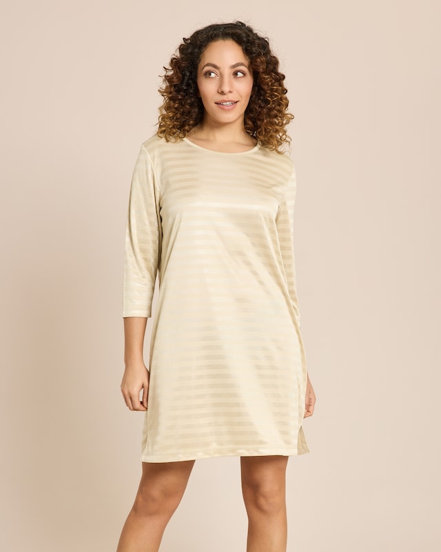 Nightshirt "Glanzstreifen" uni