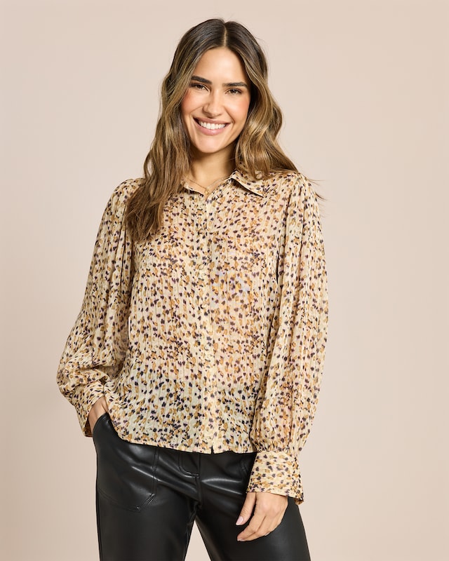 Bluse mit Allover-Muster