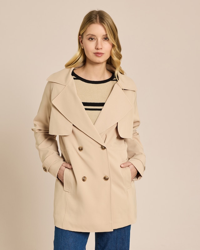 Trenchcoat Doppelreihig zu knöpfen