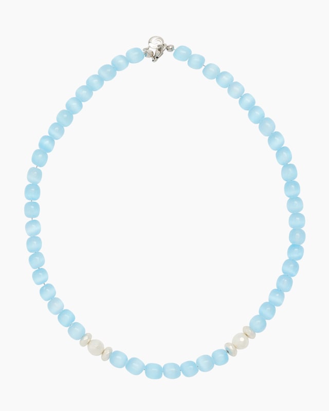 Collier mit Selenith, Aragonit & Hämatit