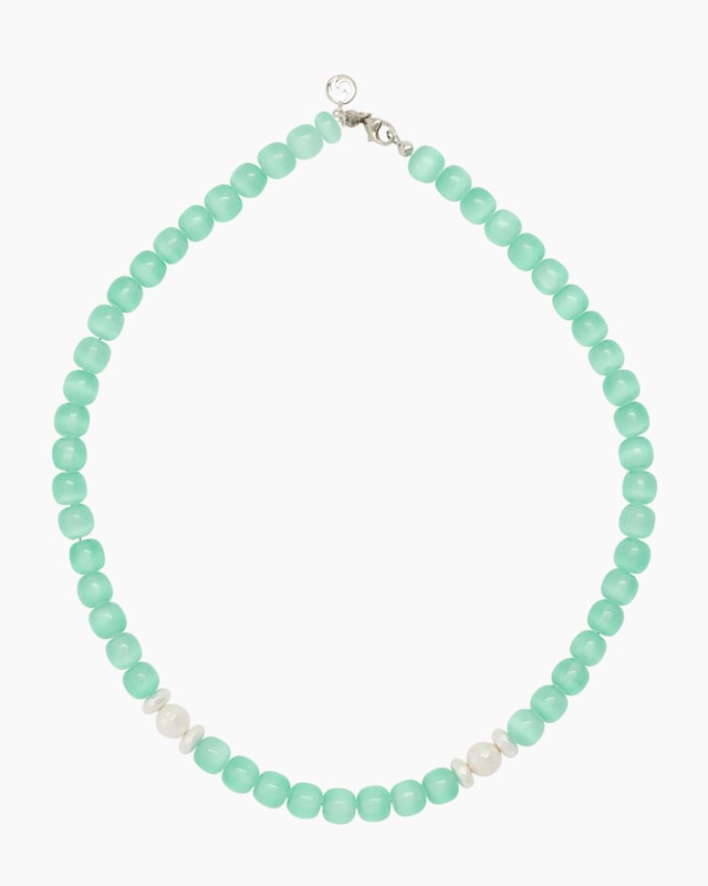 Collier mit Selenith, Aragonit & Hämatit