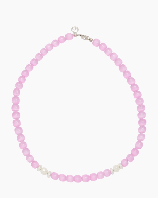 Collier mit Selenith, Aragonit & Hämatit