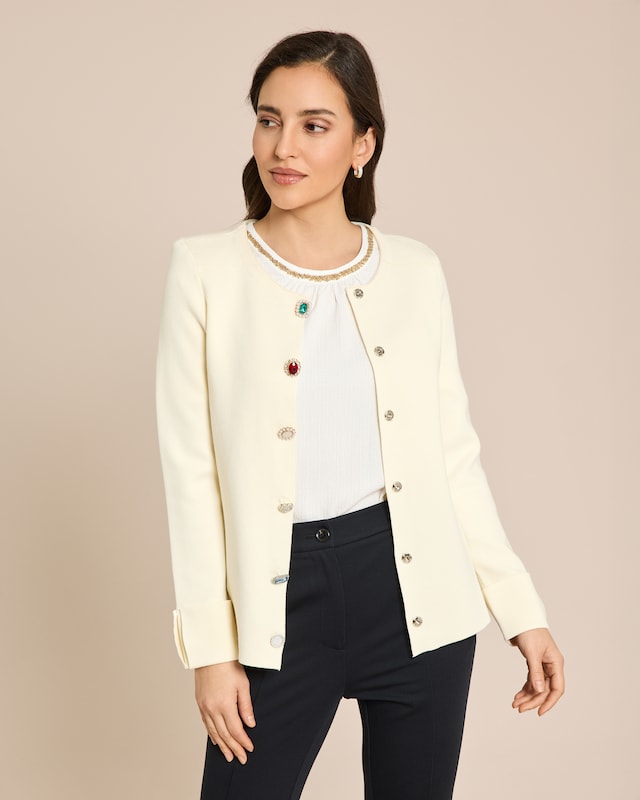 Cardigan mit Dekoknöpfen