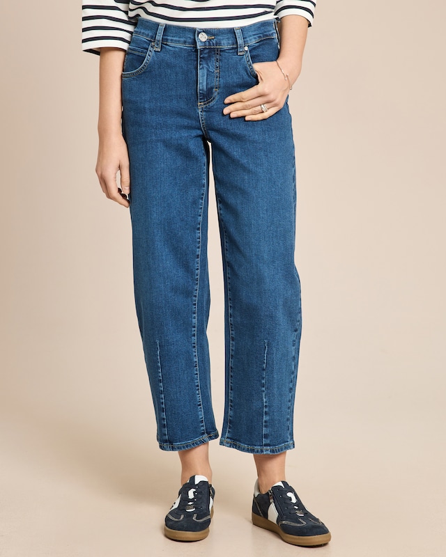 Jeanshose Barrel Fit leicht verkürzt