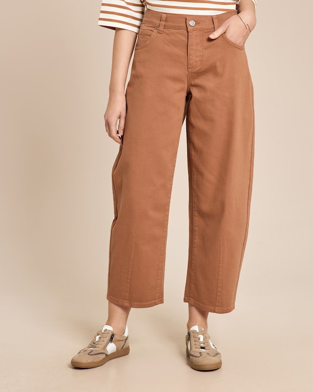 Jeanshose Barrel Fit leicht verkürzt