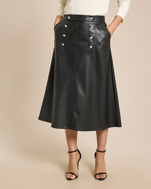 Rock aus Lederimitat