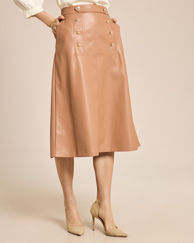 Rock aus Lederimitat