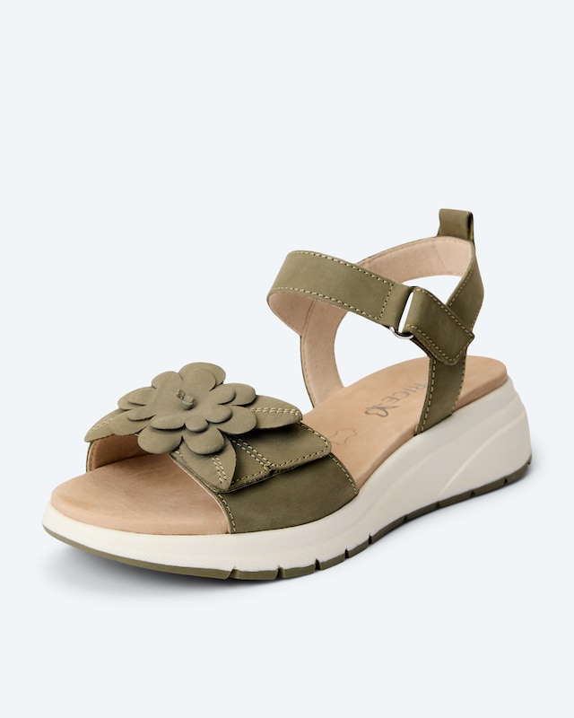 Sandale mit Blumendeko