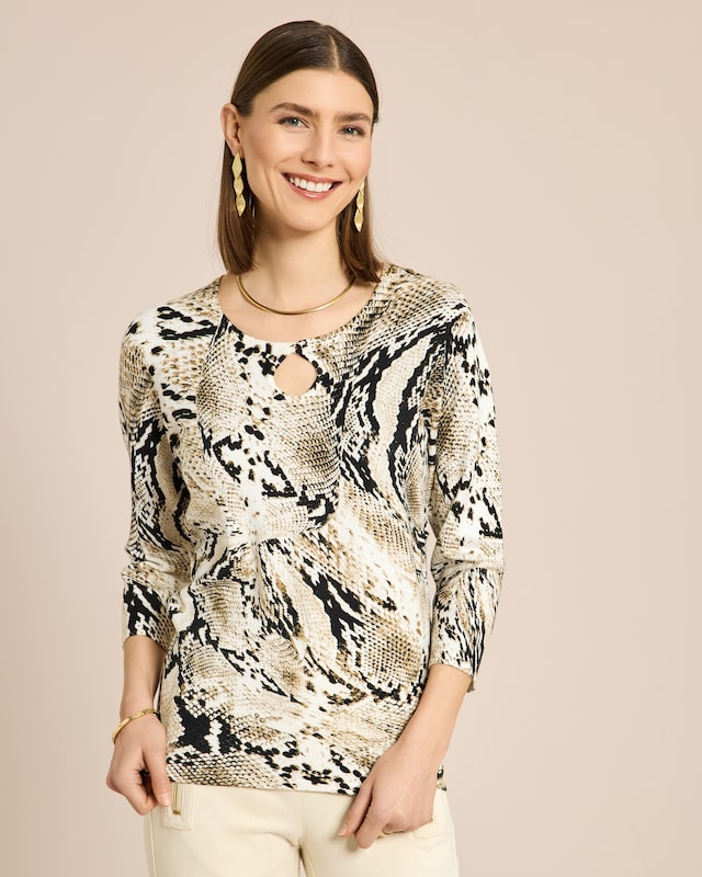 Classic Pullover mit Schlange