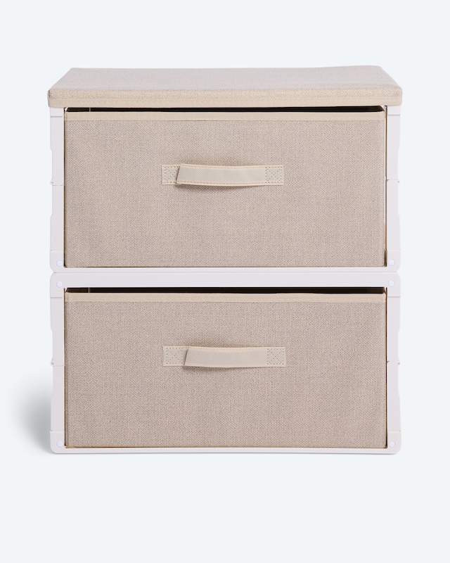 Aufbewahrungsbox, faltbar, 2 Etagen