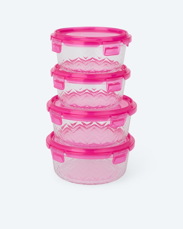 Frischhaltedosen gemustert 4tlg.